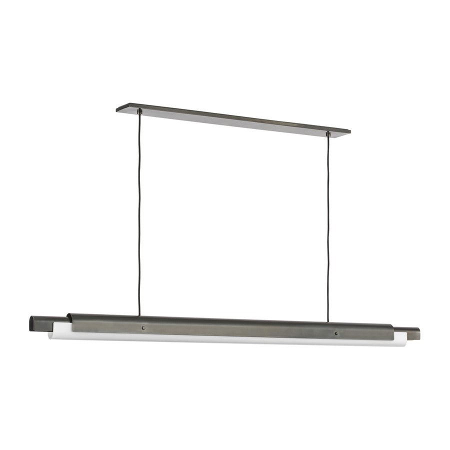 Visual Comfort Modern Ambrose 1 Light 72" Linear Chandelier, BZ