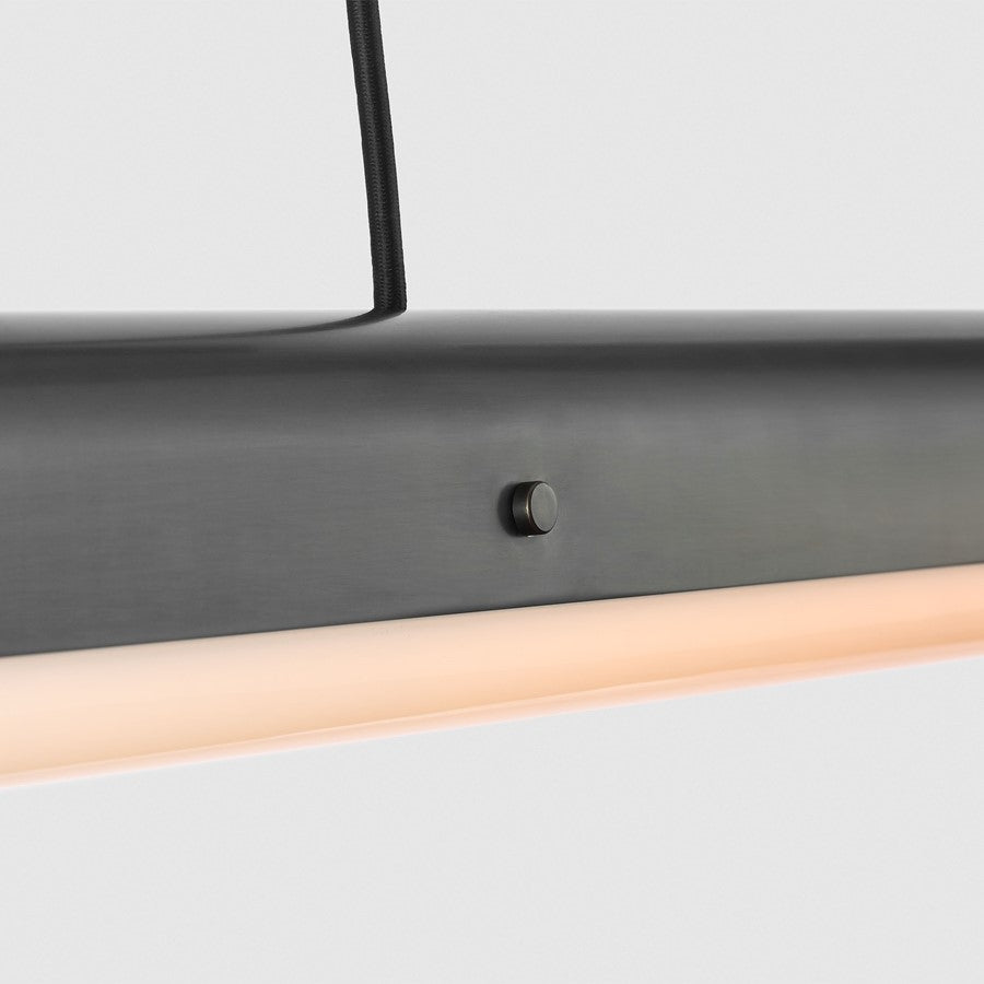 Visual Comfort Modern Ambrose 1 Light 72" Linear Chandelier, BZ