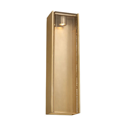 Visual Comfort Modern Maybeck 1Lt 5" Outdoor Sconce, Brass - AKOWS620WDHABCG