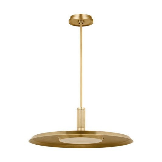 Visual Comfort Modern Avroko Saucer 1 Light 8" Pendant, Brass - AKPD17127NB