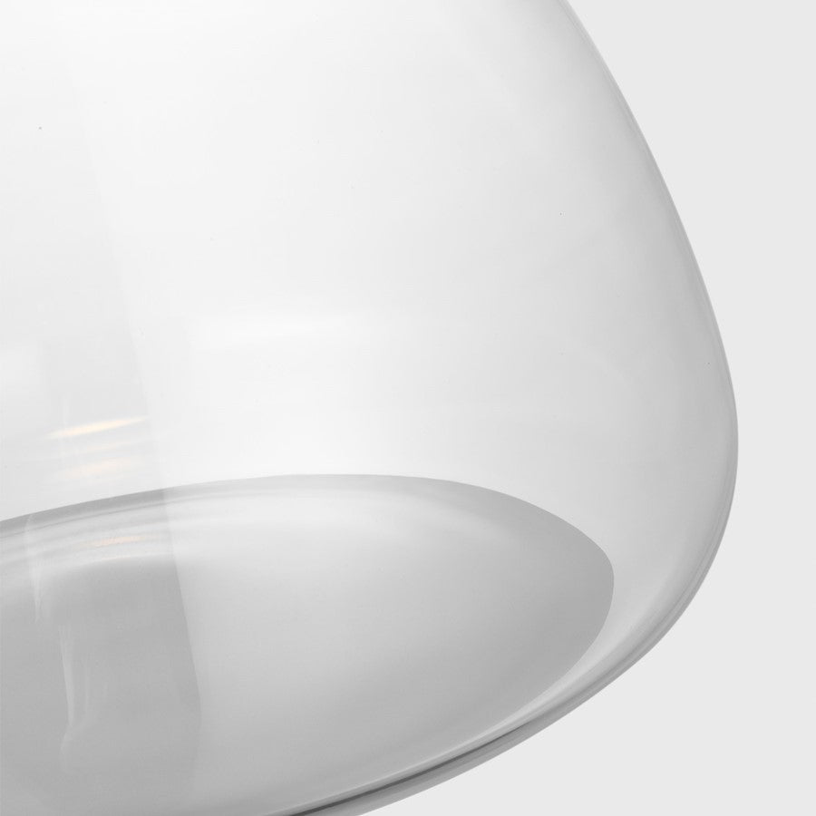 Visual Comfort Modern Morgan 1 Light 12" Pendant, Bronze/Clear