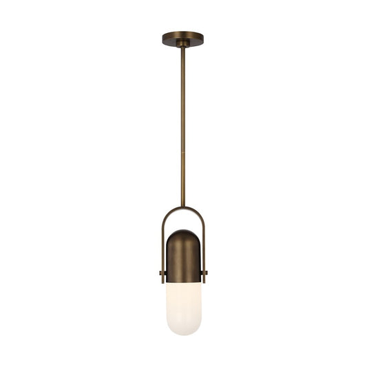 Visual Comfort Modern Capsule 1 Light 4" Pendant, Darkened Brass - AKPD598WDDBMG