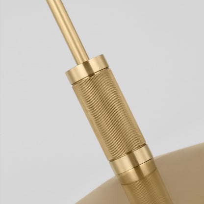 Visual Comfort Modern Saucer Direct 1 Light 18" Pendant, Brass