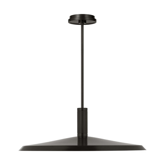 Visual Comfort Modern Saucer Direct 1 Light 24" Pendant, Bronze - AKPD683WDBZ