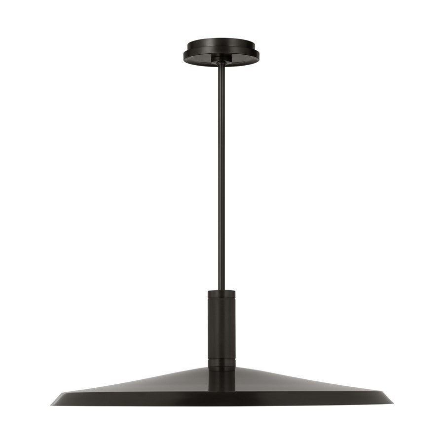 Visual Comfort Modern Saucer Direct 1Lt 24" Pendant, BZ/Brass - AKPD683WDBZDB