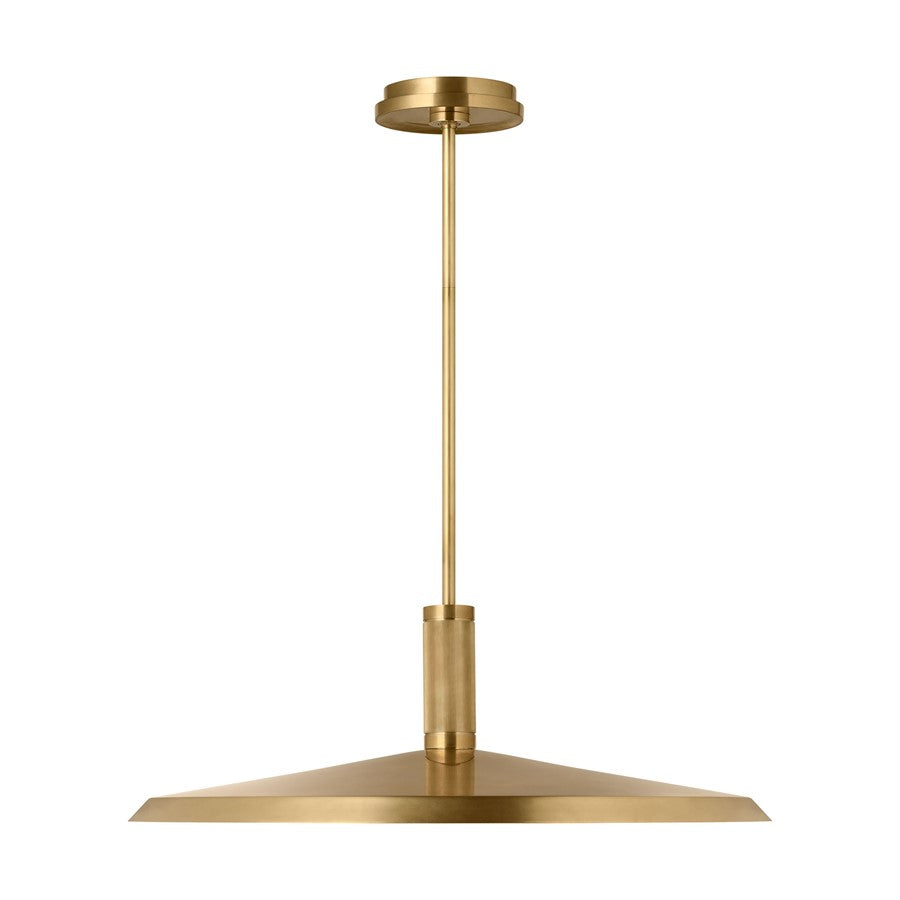 Visual Comfort Modern Saucer Direct 1 Light 24" Pendant, Brass - AKPD683WDHAB