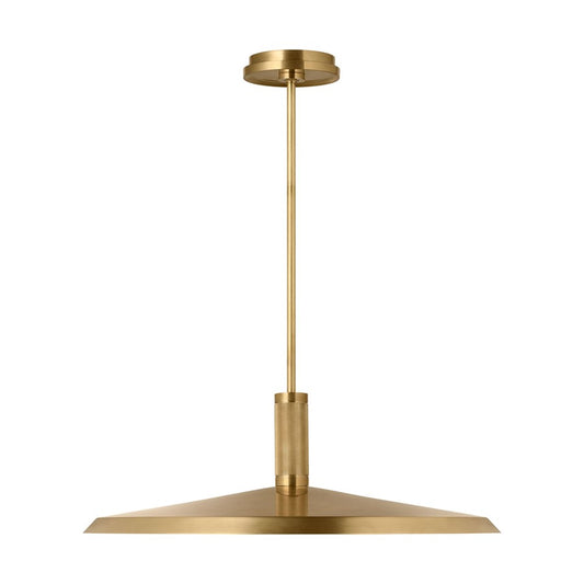Visual Comfort Modern Saucer Direct 1 Light 24" Pendant, Brass - AKPD683WDHAB