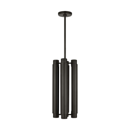 Visual Comfort Modern Capa 4 Light 10.5" Pendant, Bronze