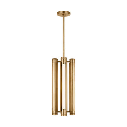 Visual Comfort Modern Capa 4 Light 10.5" Pendant, Brass - AKPD690WDHAB