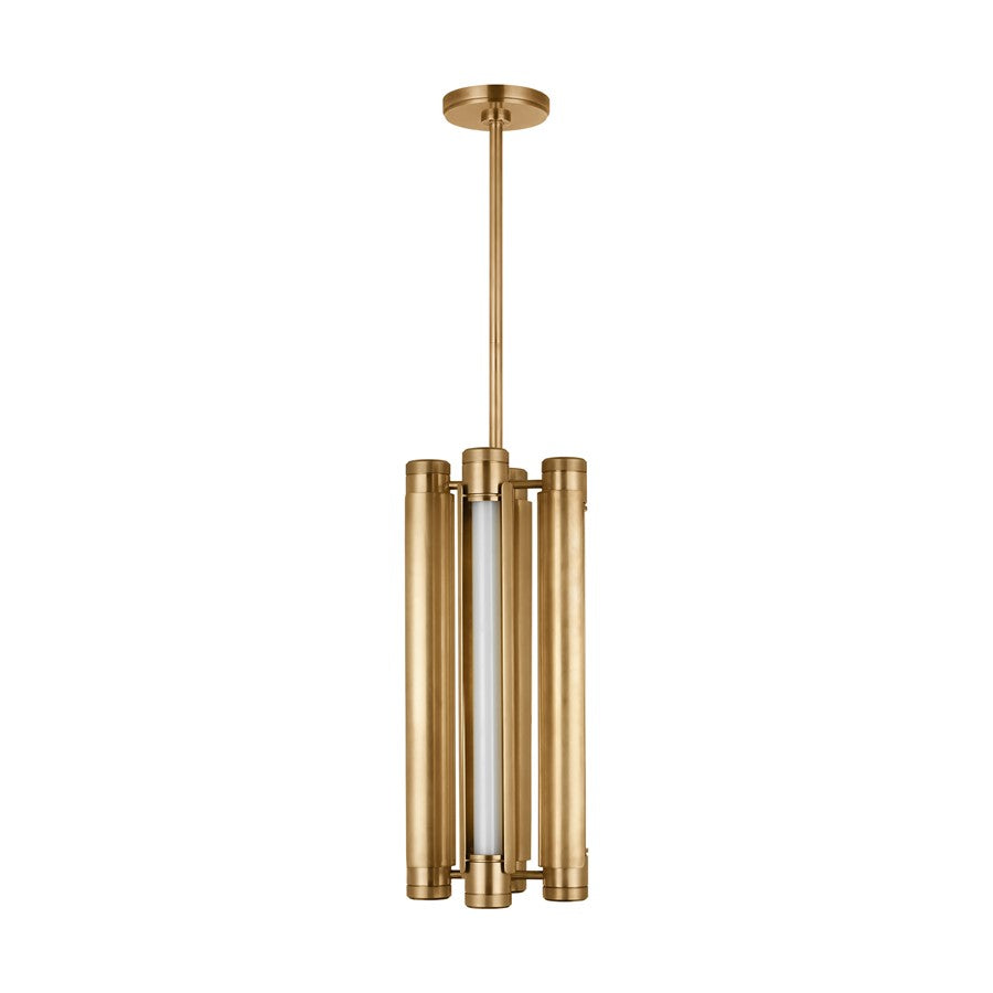 Visual Comfort Modern Capa 4 Light 10.5" Pendant, Brass