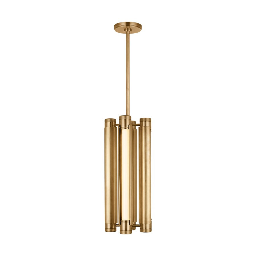 Visual Comfort Modern Capa 4 Light 10.5" Pendant, Brass
