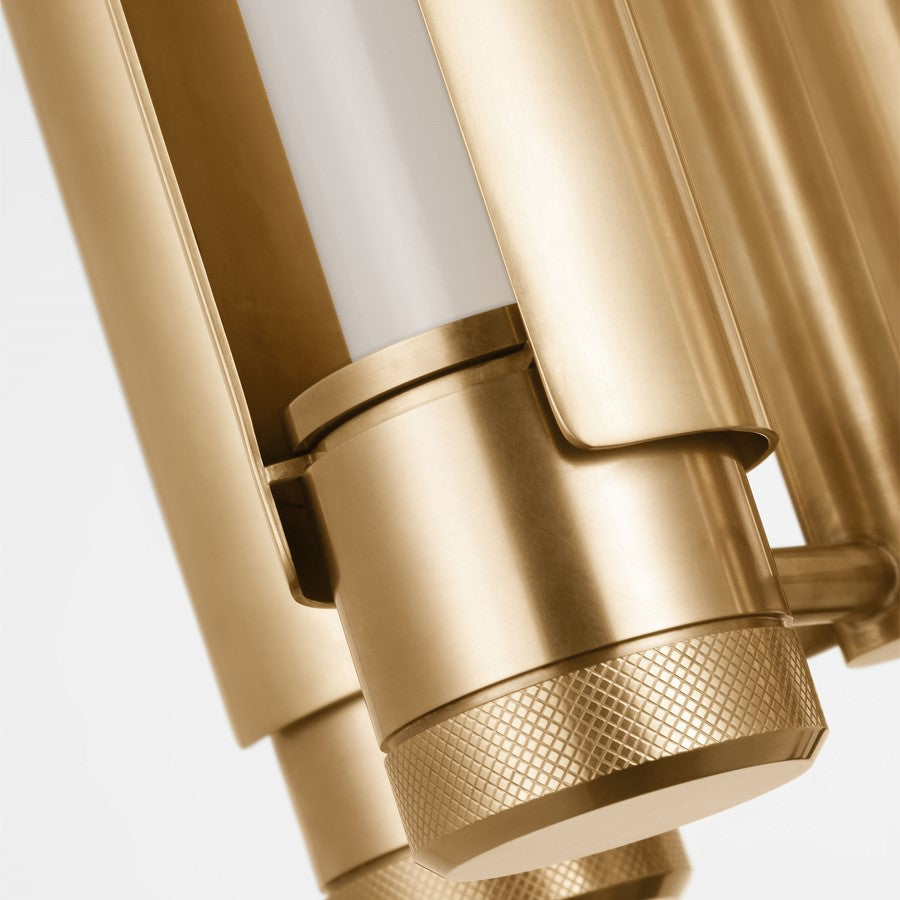 Visual Comfort Modern Capa 4 Light 10.5" Pendant, Brass