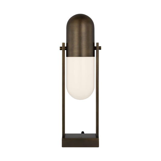 Visual Comfort Modern Capsule 1 Light 5.2" Table Lamp, Brass - AKTB599WDDBMG