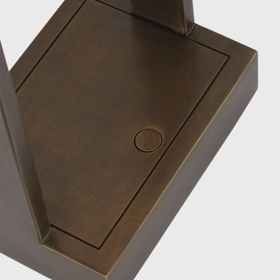 Visual Comfort Modern Capsule 1 Light 5.2" Table Lamp, Brass