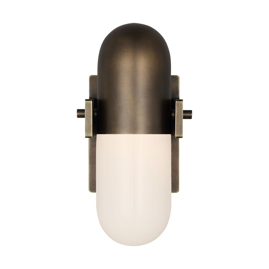 Visual Comfort Modern Capsule 1 Light 3.9" Sconce, Brass - AKWS600WDDBMG