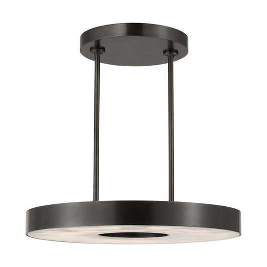 Visual Comfort Modern Wyllis 1 Light 24" Chandelier, Bronze - KWCH70127BZALB