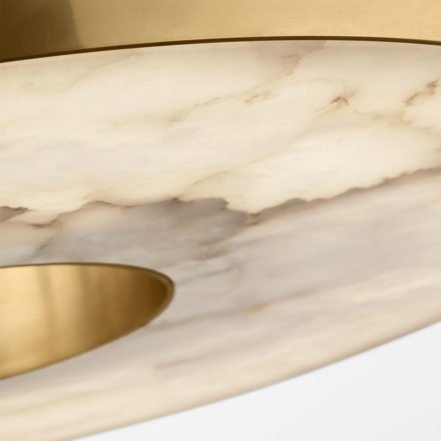 Visual Comfort Modern Wyllis 1 Light 24" Chandelier, Brass