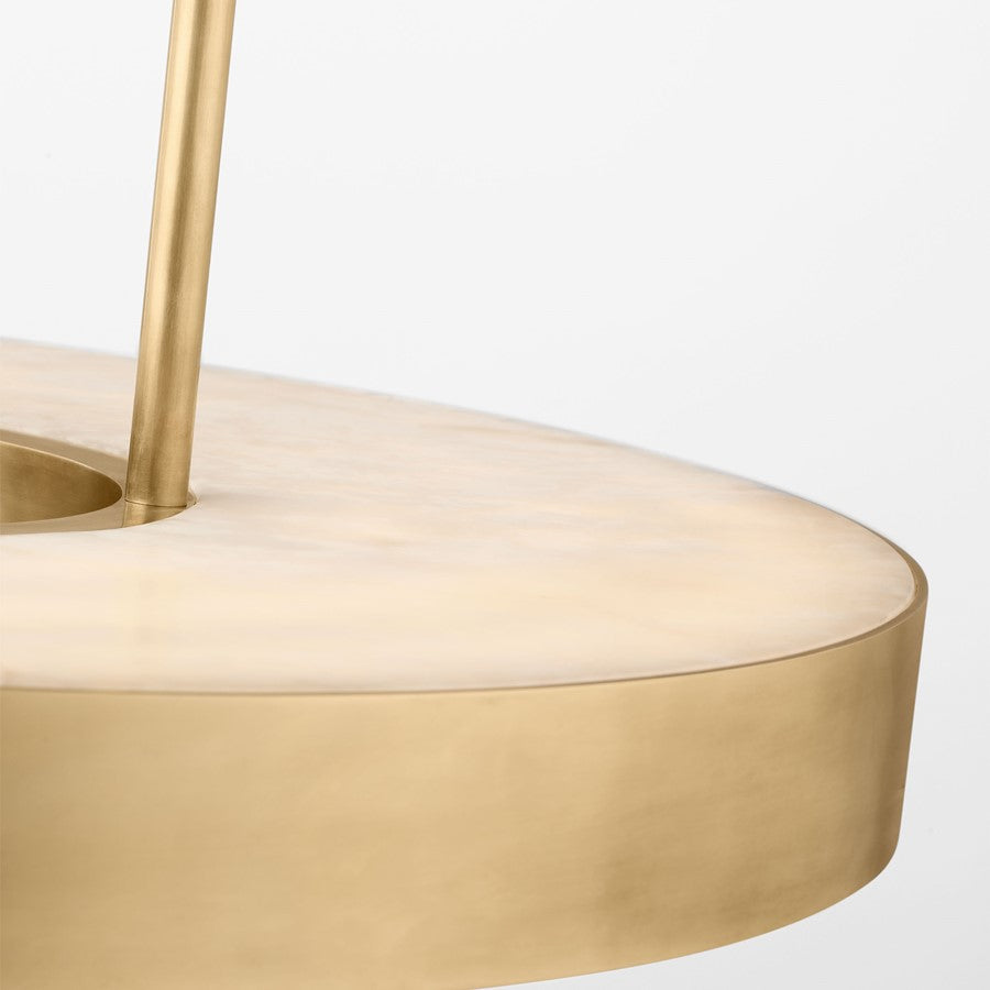 Visual Comfort Modern Wyllis 1 Light 24" Chandelier, Brass