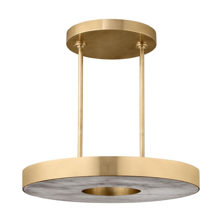Visual Comfort Modern Wyllis 1 Light 24" Chandelier, Brass