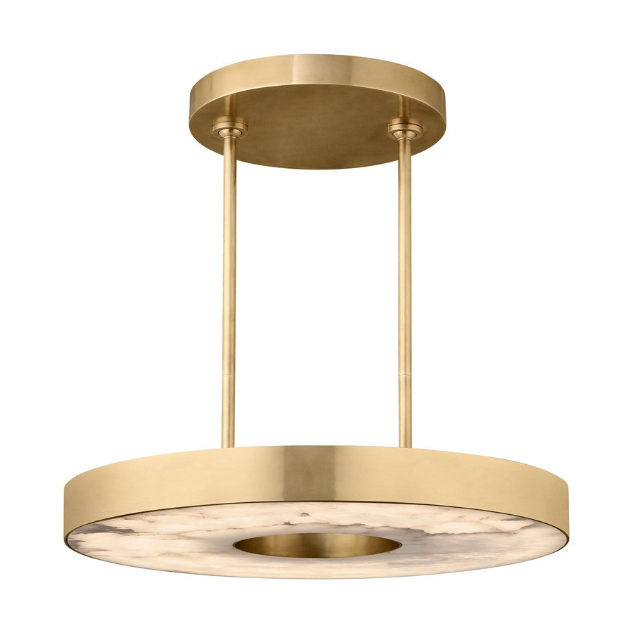 Visual Comfort Modern Wyllis 1 Light 24" Chandelier, Brass
