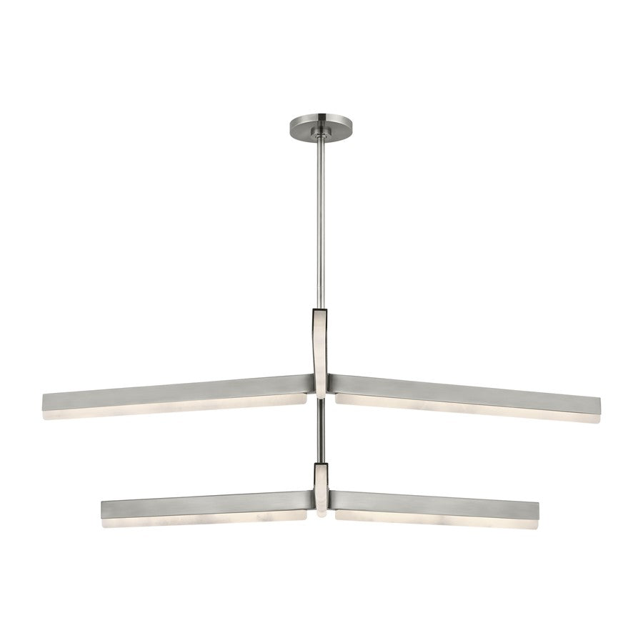 Visual Comfort Modern Linea 6 Light 56" Chandelier, NK - KWCH70427ANALB