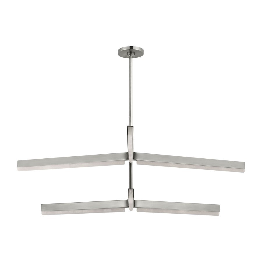 Visual Comfort Modern Linea 6 Light 56" Chandelier, NK