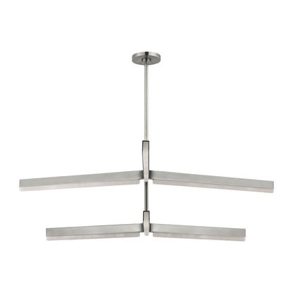 Visual Comfort Modern Linea 6 Light 56" Chandelier, NK