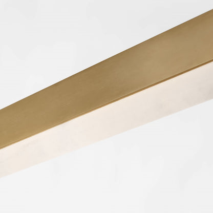 Visual Comfort Modern Linea 6 Light 56" Chandelier, Brass