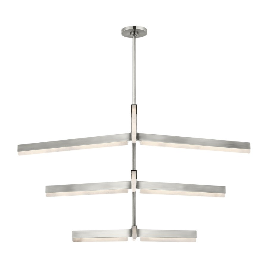 Visual Comfort Modern Linea 9 Light 56" Chandelier, NK - KWCH70527ANALB