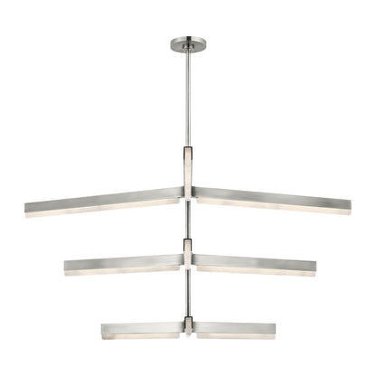 Visual Comfort Modern Linea 9 Light 56" Chandelier, NK - KWCH70527ANALB