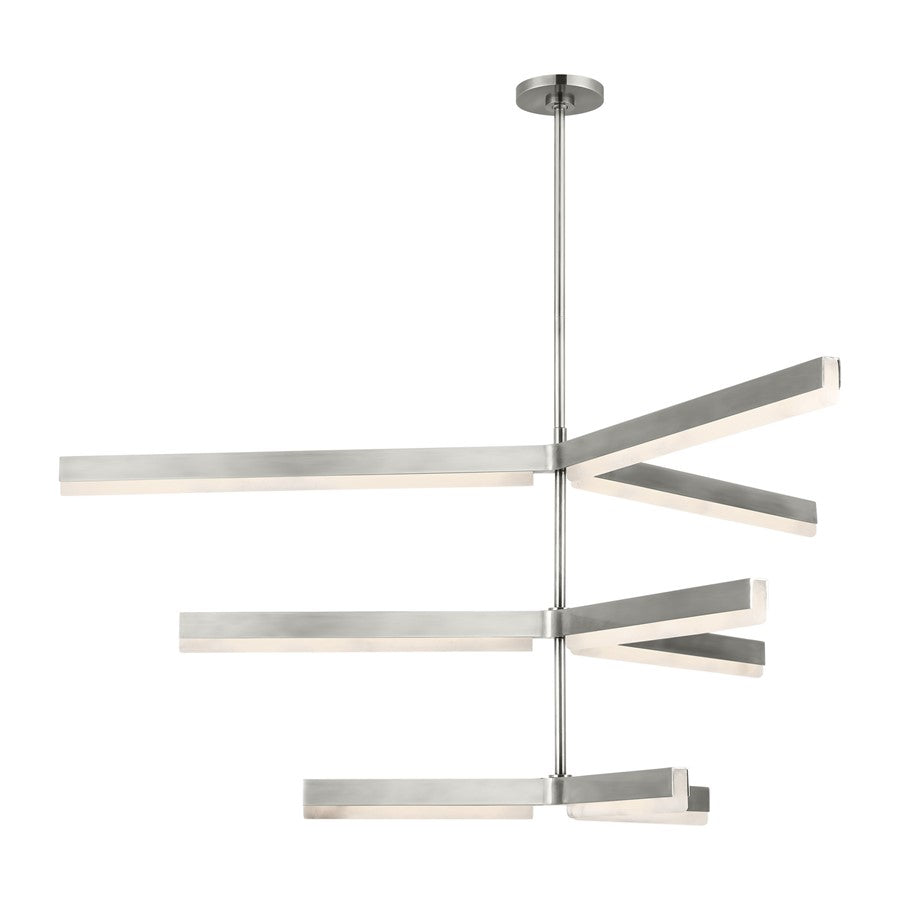 Visual Comfort Modern Linea 9 Light 56" Chandelier, NK