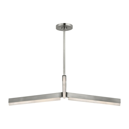 Visual Comfort Modern Linea 3 Light 42" Chandelier, NK - KWCH70627ANALB