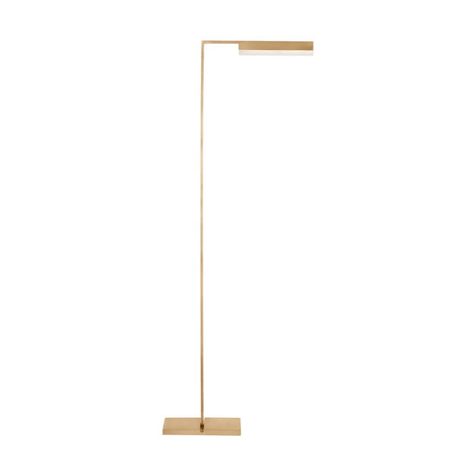 Visual Comfort Modern Linea 1 Light 16.1" Floor Lamp, Brass - KWFL71427HABALB