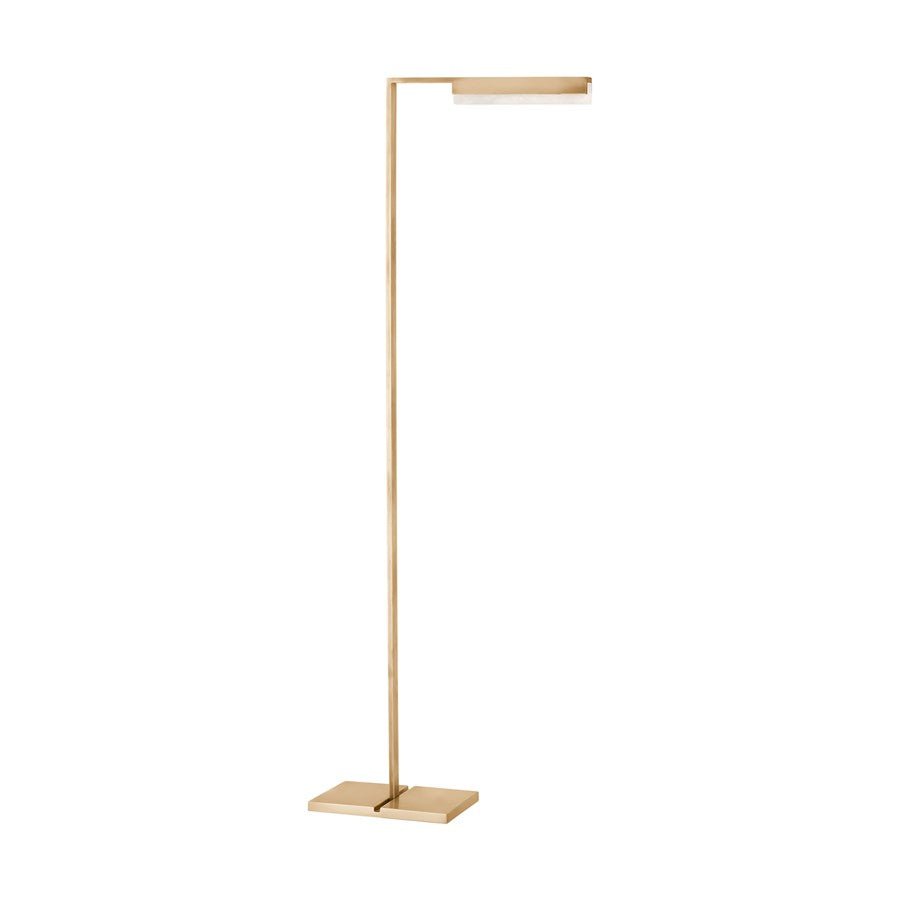 Visual Comfort Modern Linea 1 Light 16.1" Floor Lamp, Brass