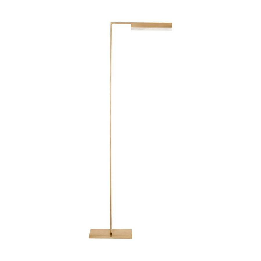 Visual Comfort Modern Linea 1 Light 16.1" Floor Lamp, Brass