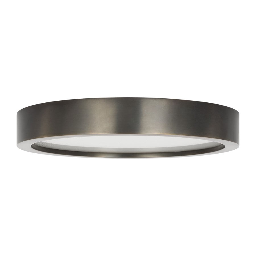 Visual Comfort Modern Cerne 1 Light 13" Flush Mount/277V, DBZ