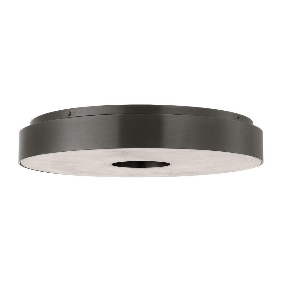 Visual Comfort Modern Wyllis 1 Light 18" Flush Mount, Bronze