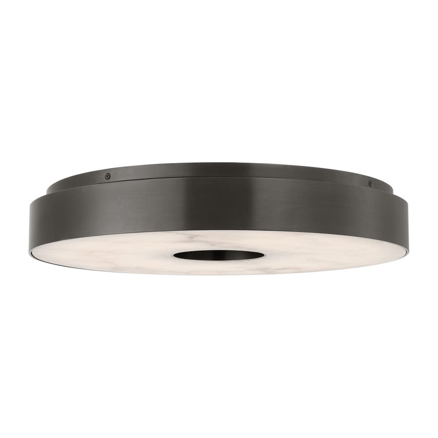 Visual Comfort Modern Wyllis 1 Light 18" Flush Mount, Bronze