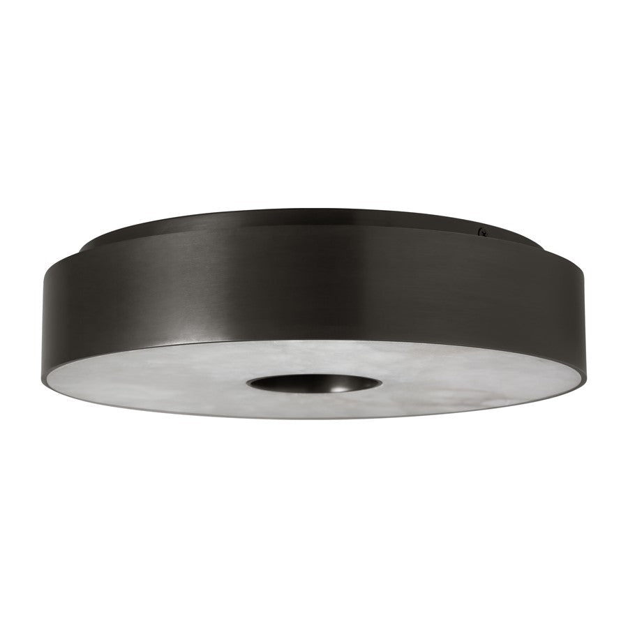 Visual Comfort Modern Wyllis 1 Light 12" Flush Mount, Bronze