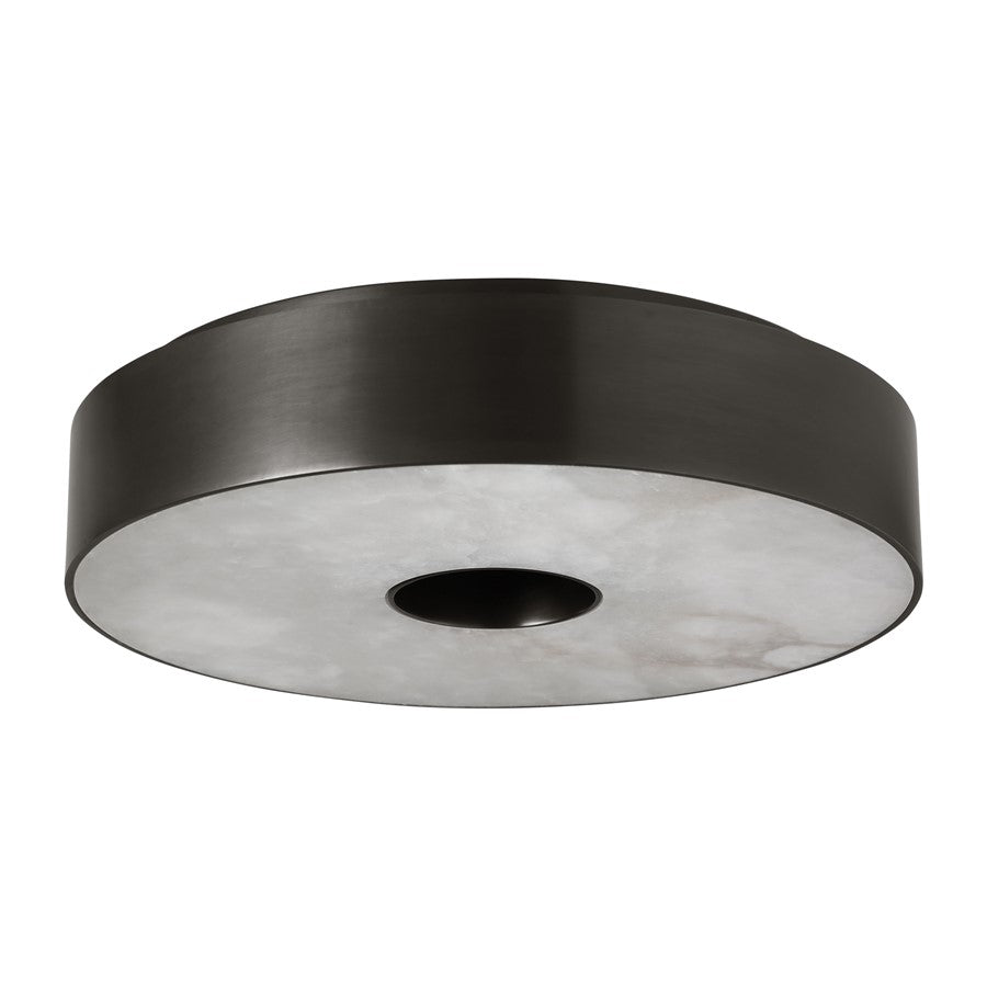Visual Comfort Modern Wyllis 1 Light 12" Flush Mount, Bronze
