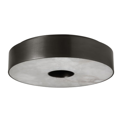 Visual Comfort Modern Wyllis 1 Light 12" Flush Mount, Bronze