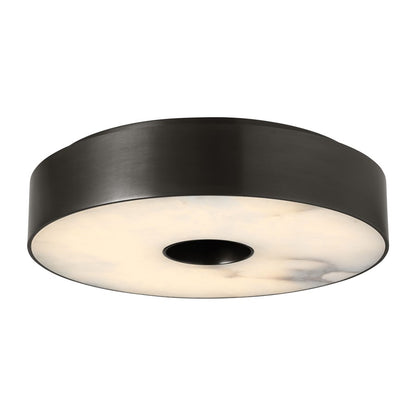 Visual Comfort Modern Wyllis 1 Light 12" Flush Mount, Bronze