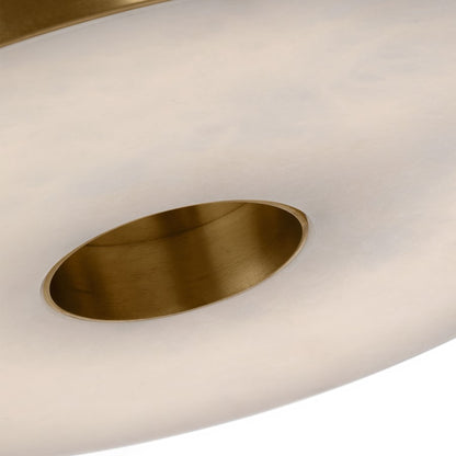 Visual Comfort Modern Wyllis 1 Light 12" Flush Mount, Brass