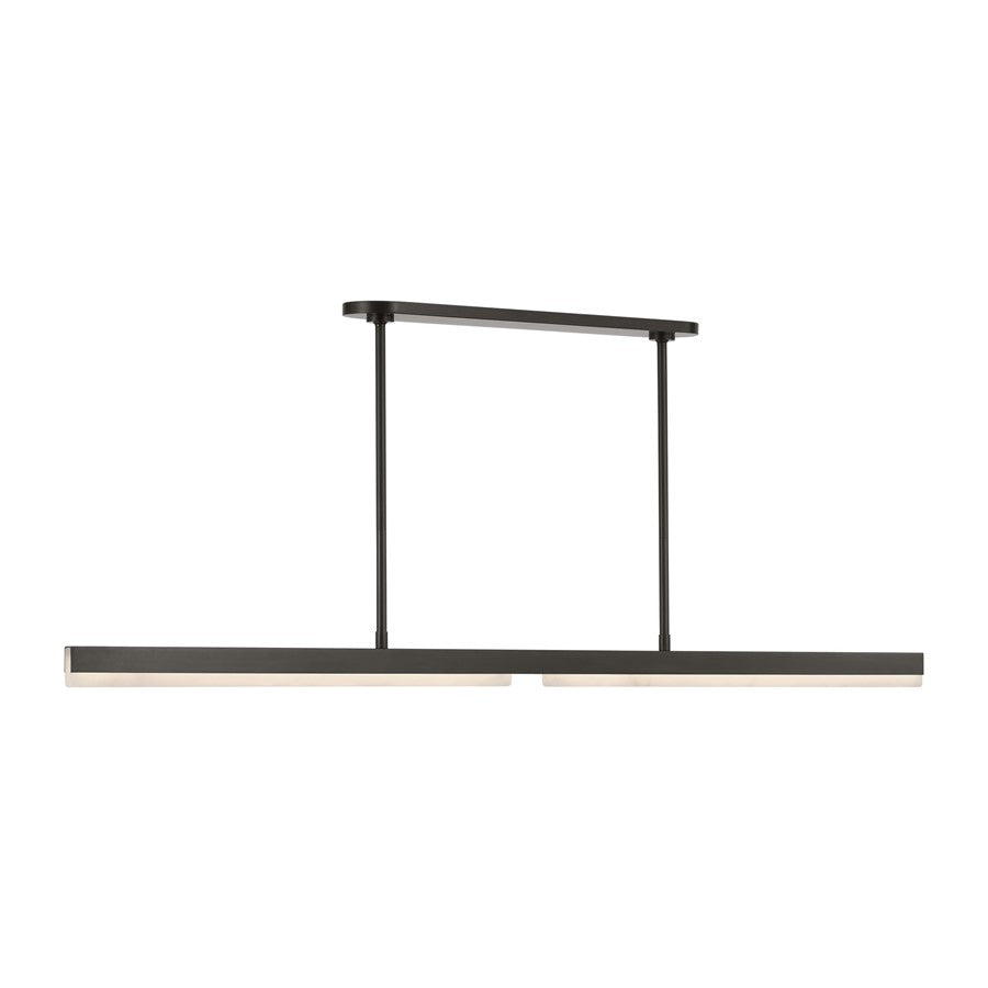Visual Comfort Modern Linea 1 Light 60" Chandelier, Bronze - KWLS70727BZALB