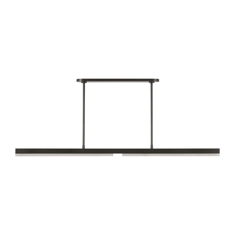 Visual Comfort Modern Linea 1 Light 60" Chandelier, Bronze