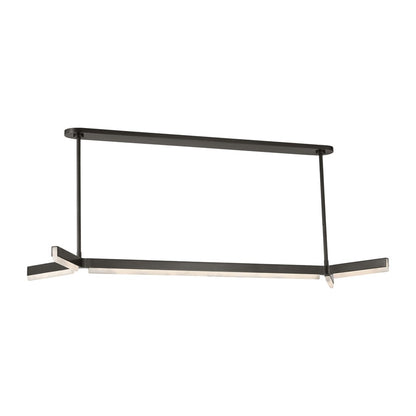 Visual Comfort Modern Linea 5 Light 54.6" Chandelier, Bronze - KWLS70827BZALB