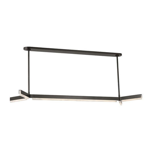 Visual Comfort Modern Linea 5 Light 54.6" Chandelier, Bronze - KWLS70827BZALB