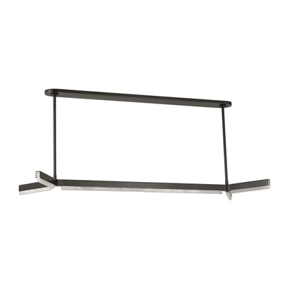 Visual Comfort Modern Linea 5 Light 54.6" Chandelier, Bronze