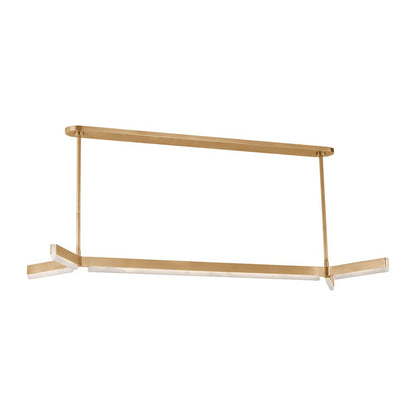 Visual Comfort Modern Linea 5 Light 54.6" Chandelier, Brass - KWLS70827HABALB