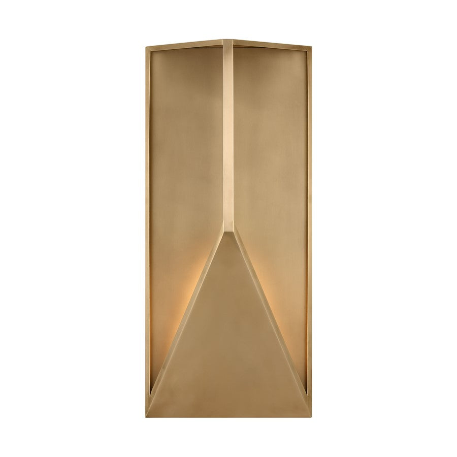 Visual Comfort Modern Punto 10" Outdoor Wall Lantern, Brass